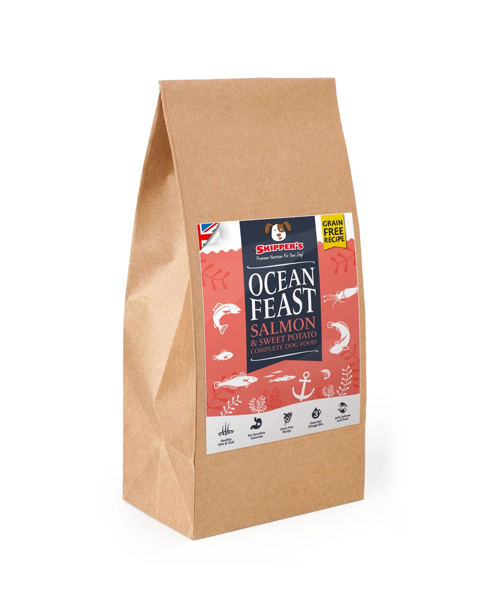 Essential Bundle | Ocean Feast Grain Free Dog Food + Dental Treats + FREE 500ml Salmon Oil - Image 2